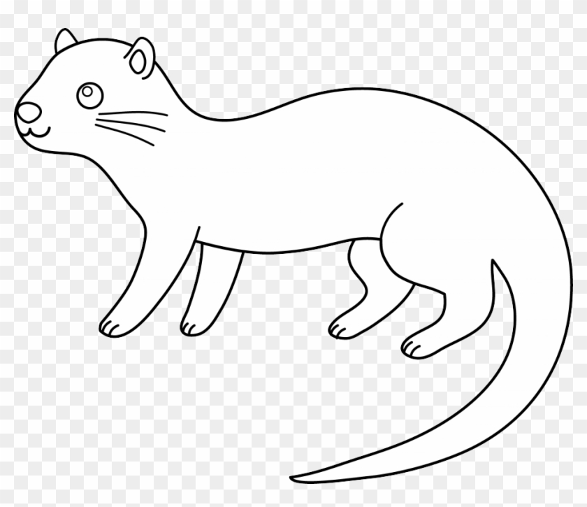 Colorable Otter Design Free Clip Art 131854 Otter Coloring - Clip Art #17252