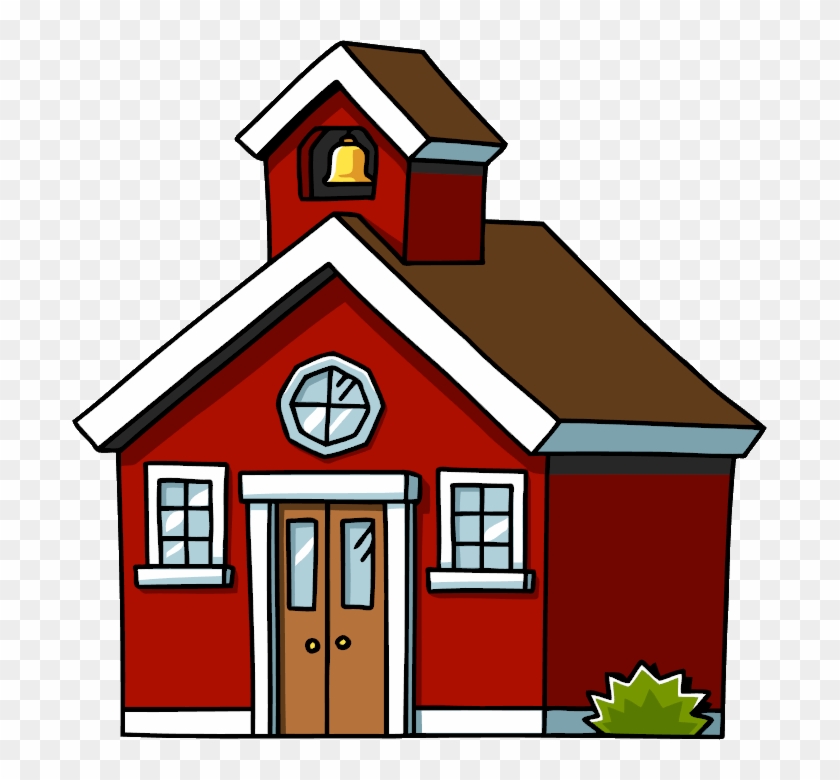 School House Clip Art House The Cliparts - School House Cartoon Png #17265