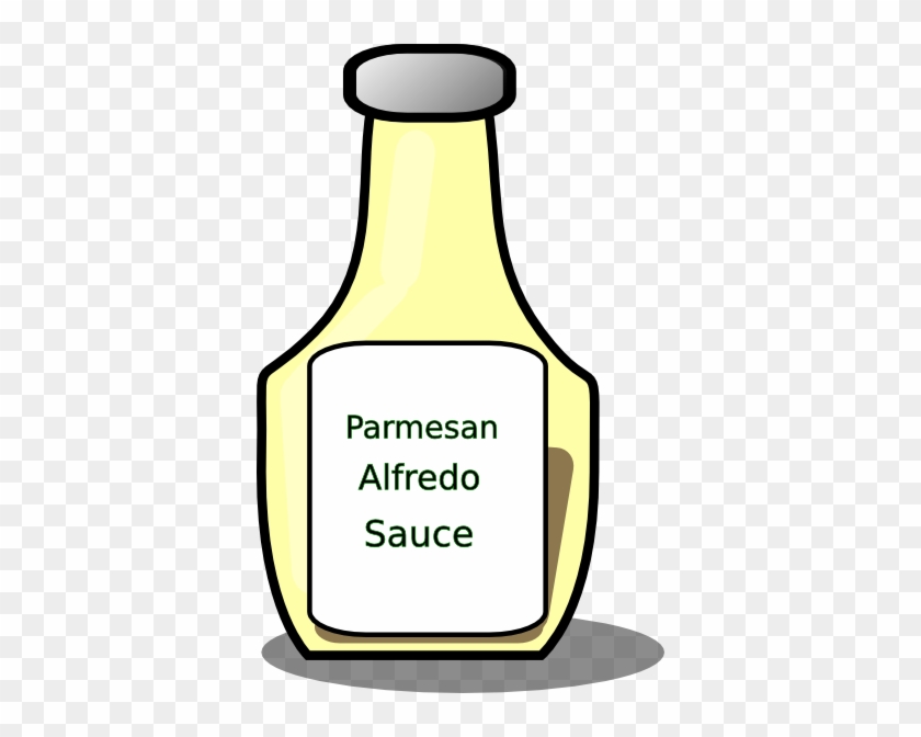 Sauce Bottle Clip Art - Alfredo Clipart #17284