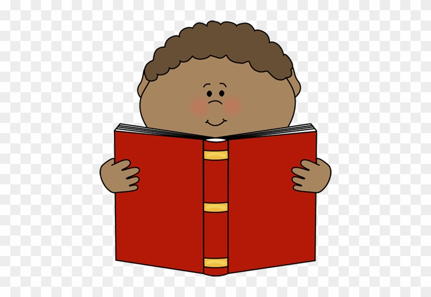 Little Boy Reading A Book Clip Art - Read Book Clipart #17399