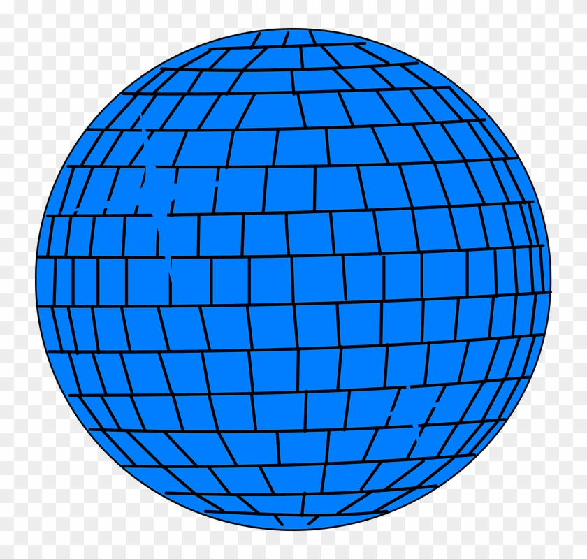 Disco, Ball, Blue, Fighter, Prop - Disco Ball Clip Art #17485