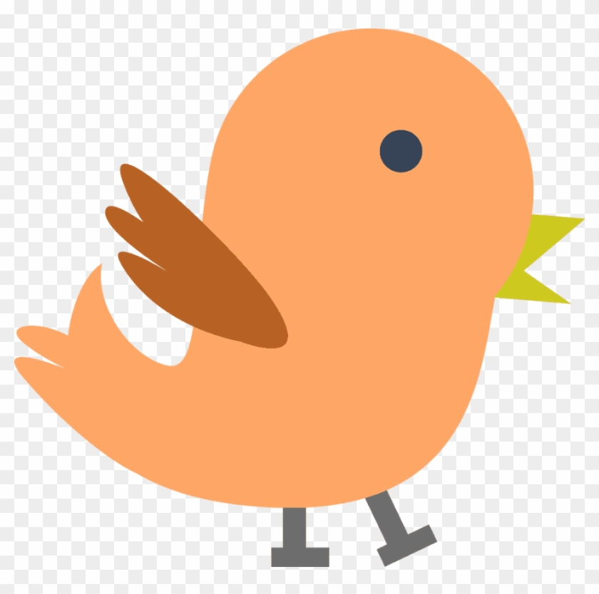 Orange Bird Clipart Baby Chick Clip Chicks - Baby Bird Clip Art #17488