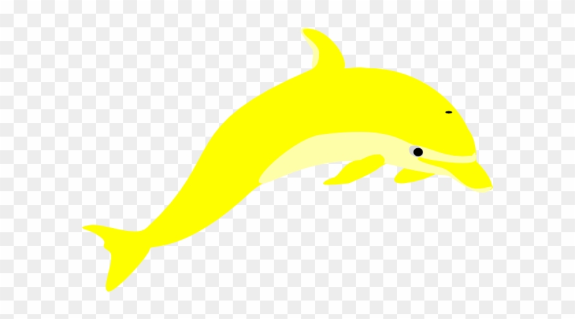 Dolphin Clipart Yellow - Green Dolphin Clipart #17511