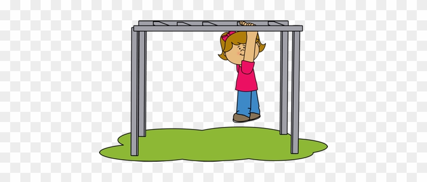 Girl On The Monkey Bars Clip Art - Clip Art Monkey Bars #17544