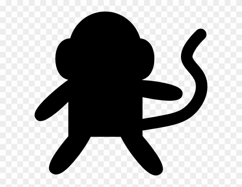 Black Monkey Clip Art - Black Monkey Clipart #17548