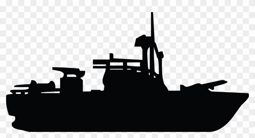 Ship United States Navy Patrol Boat, River Clip Art - Pt Boat Silhouette #17642