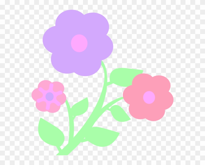 Pastel Flowers Clip Art #17686