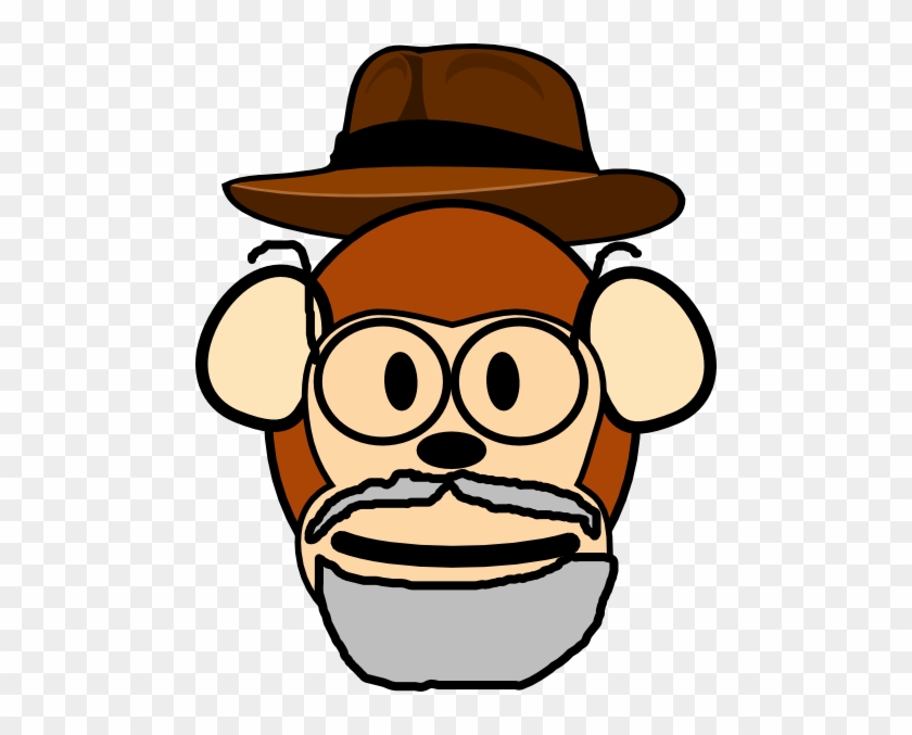 Grandpa Monkey Clip Art - Grandpa Monkey #17768