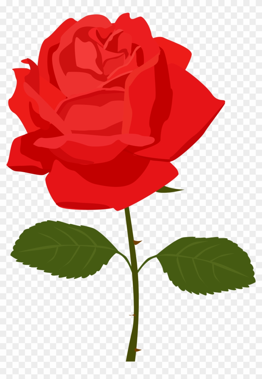 Red Rose Clip Art Free - Rose Clipart Transparent Background #17784