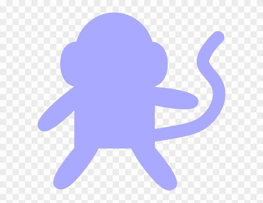 Baby Blue Monkey Clip Art - Monkey Clip Art #17778