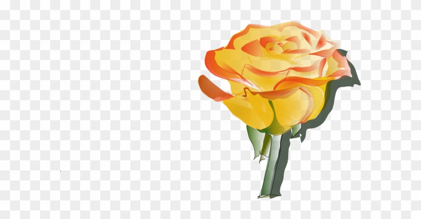 Yellow Rose Border Clipart - Yellow Rose Tattoo Designs #17819