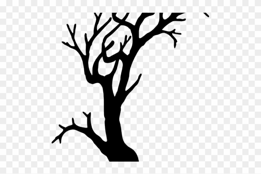 Spooky Tree Clipart - Spooky Tree Silhouette Png #17836