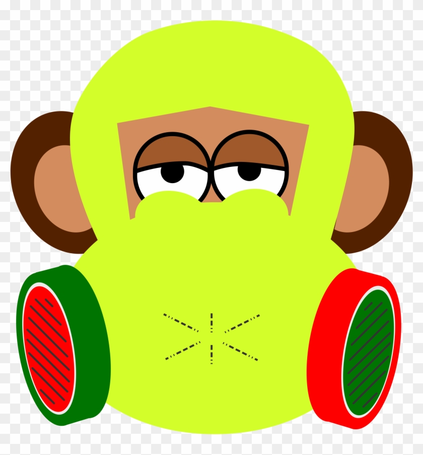 Related Monkey Clipart Mask - Monkey Face Shower Curtain #17851