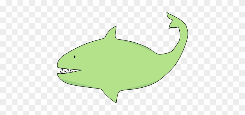 Green Shark - Green Shark Clipart #17861