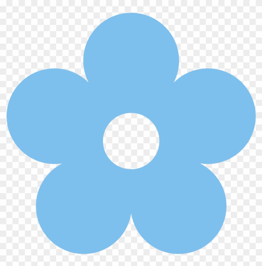 Blue Rose Clipart Light Blue - Light Blue Flower Clip Art #17882