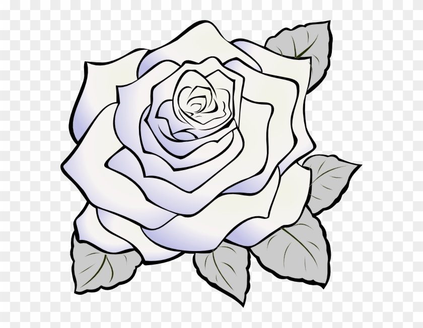 Rose Clip Art - White Rose Clip Art #17935