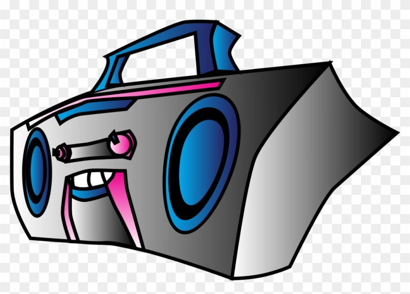 Pin Boom Box Clip Art - Clip Art #77000