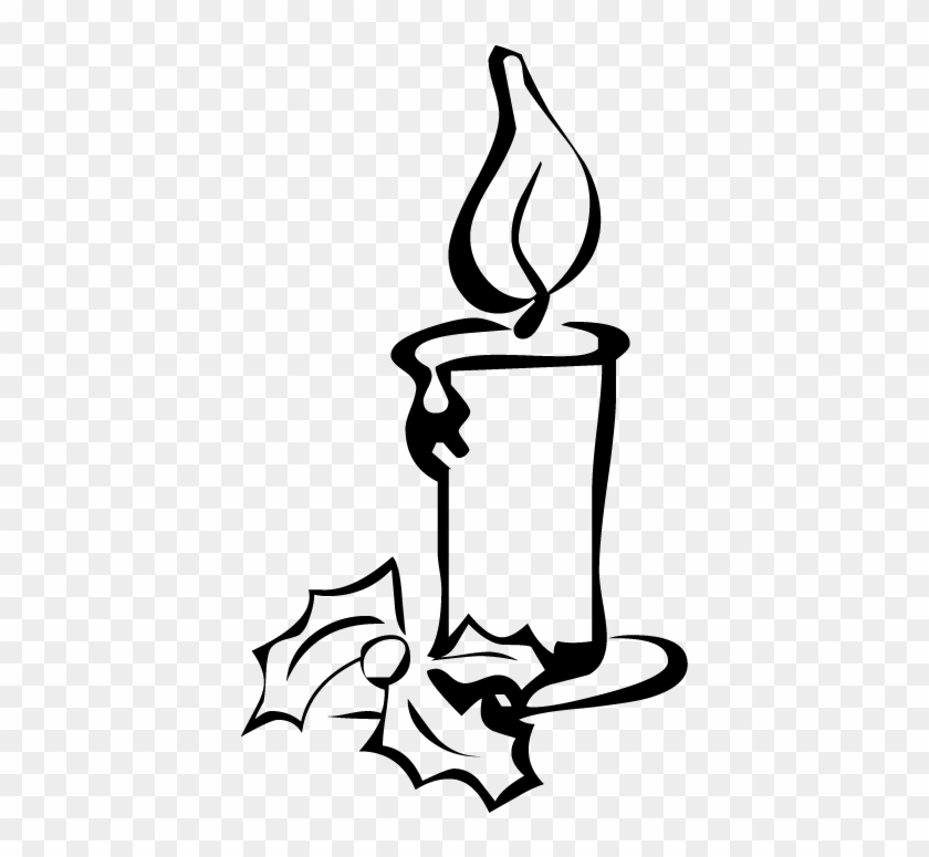 Christmas Candle - Candle Drawing Png #77004