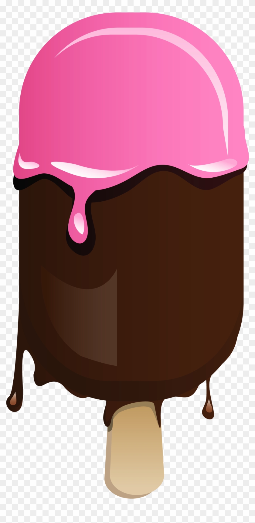 Brown Clipart Ice Cream - Paletas Dibujos Animados #77013