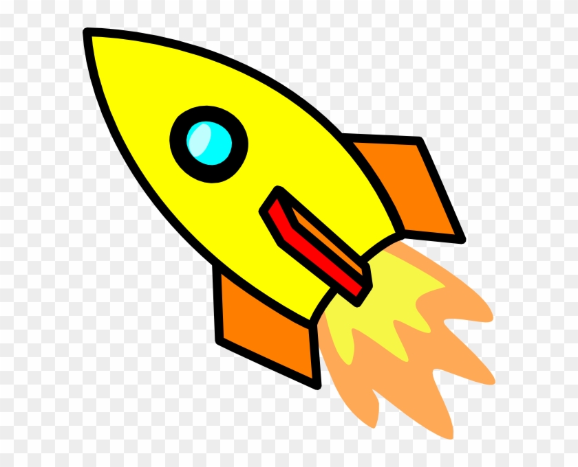 Rocket Shooting Star Clipart - Rocket Ship Cut Out #77084