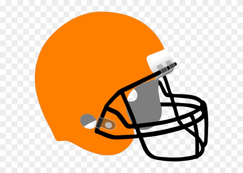 Football Helmet Clip Art At Clker - Orange And Blue Football Helmet #77144