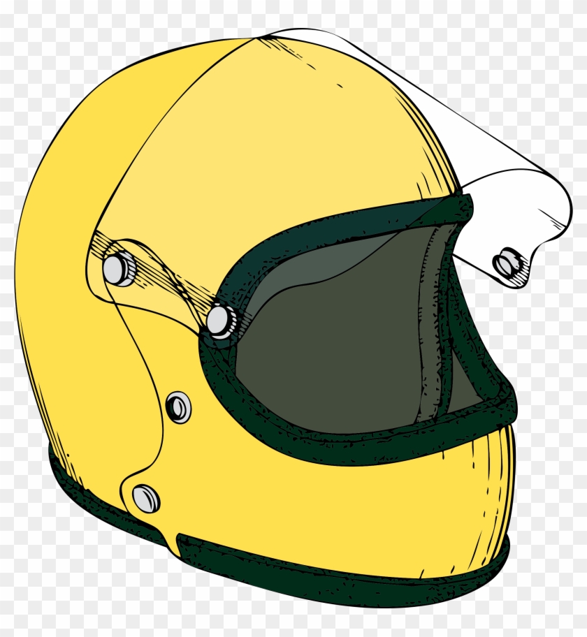 Race Car Driver Clipart - Motorcycle Helmet Clipart #77176