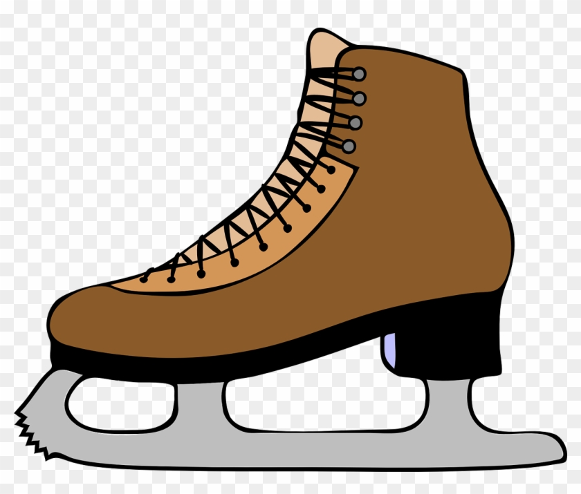 Ice Skates Ice Shoe Boot Sports Skate Skater - Ice Skate Clipart #77224