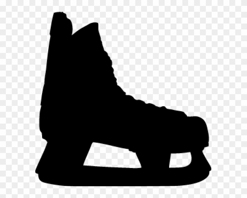Hockey Skates Black And White #77255