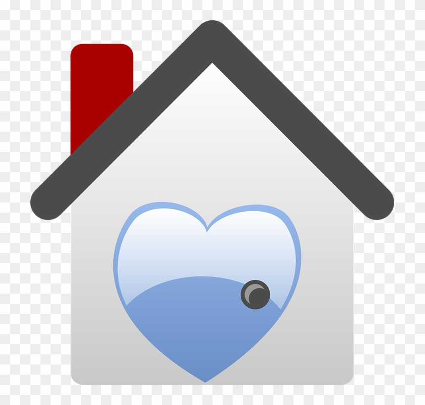 Real House, Home, Icon, Heart, Love, Houses, Estate, - House Clip Art #77301