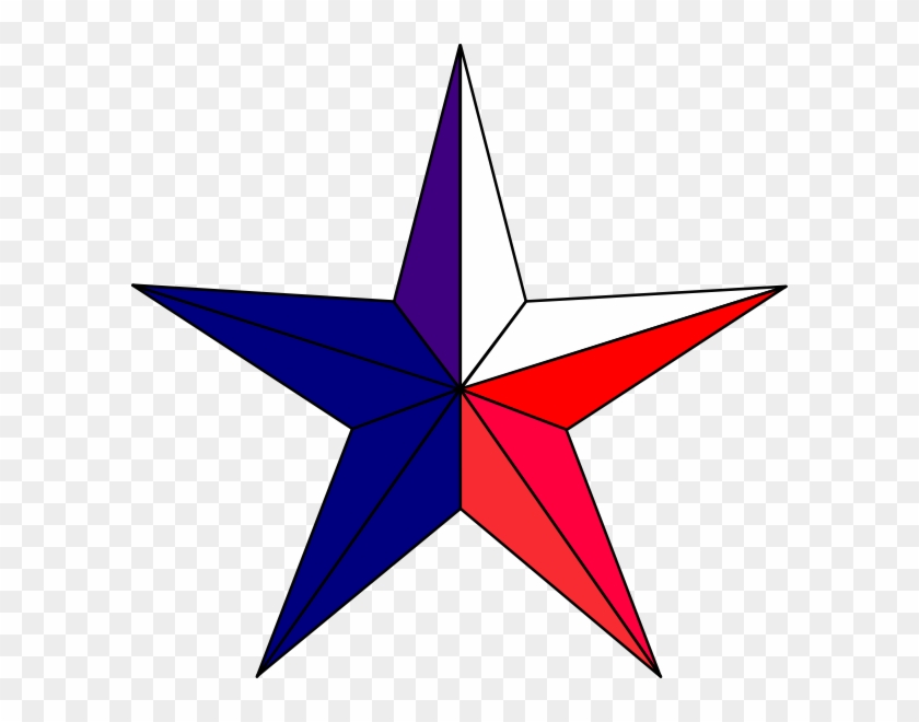 Red White And Blue Star Clipart Image Information - Red And Blue Star #77303