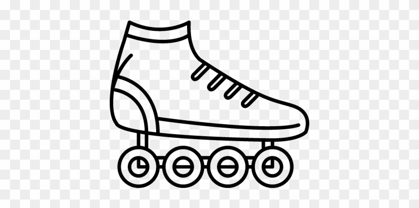 Line Skating Shoe - Skating Shoes Drawing #77382