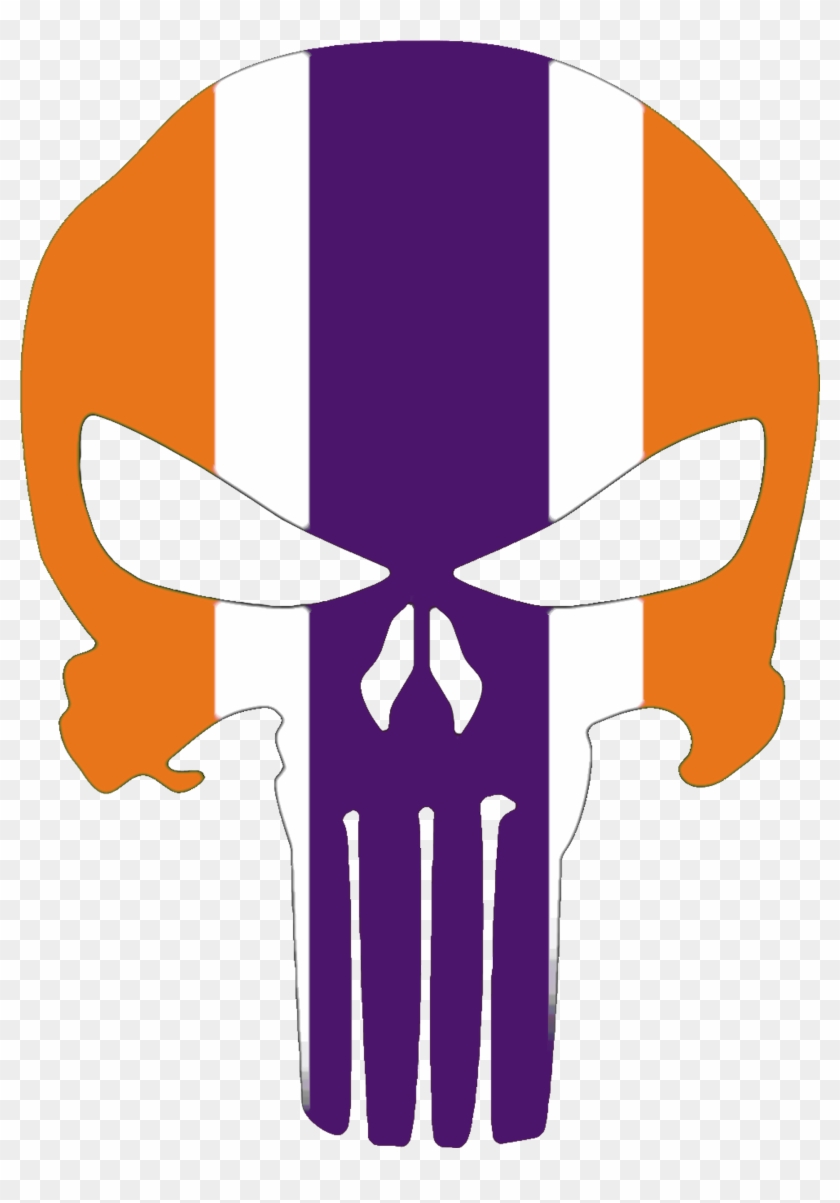 Clemson Tigers Skull - Punisher Png #77492