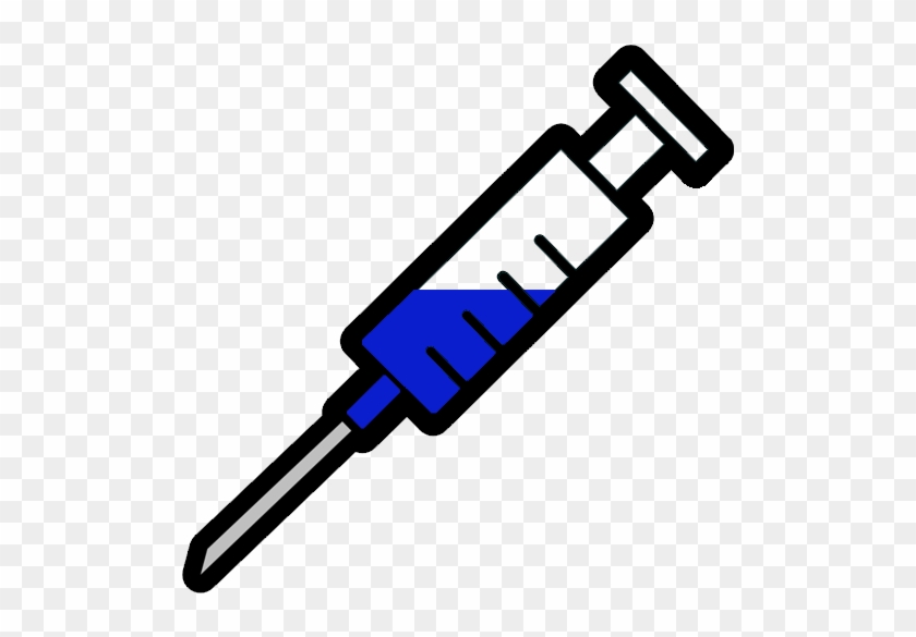 Blue Filled Syringe Clipart Image - Needle Clipart #77518