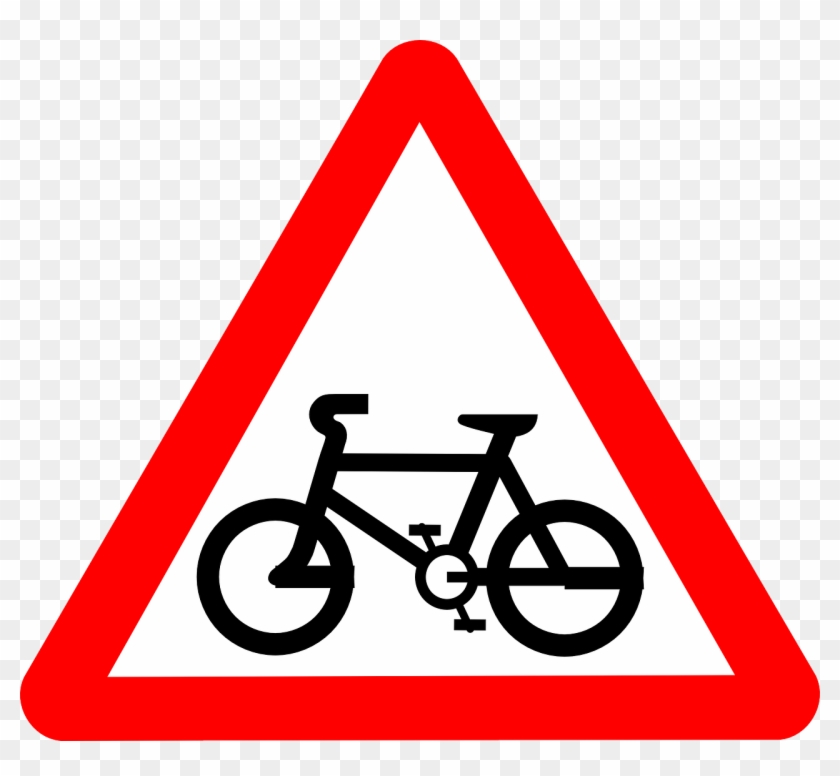 Route Clipart Free For Download - Bicycle Road Sign Transparent #77666