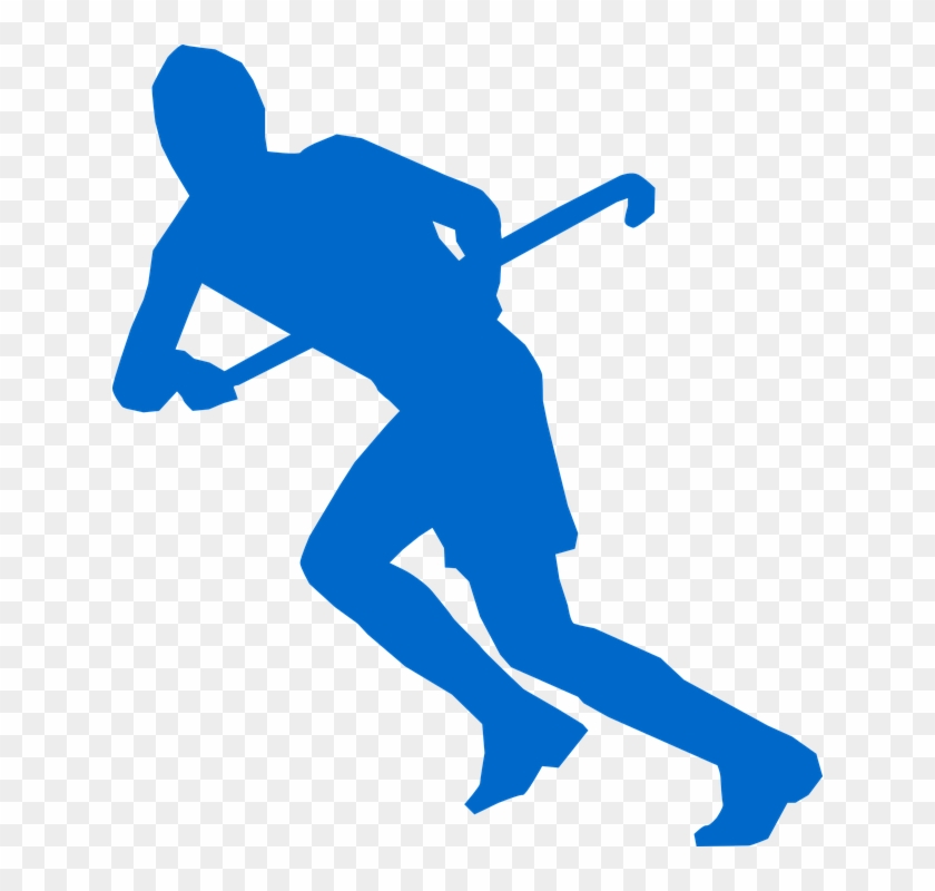 Hockey Hockey Stick Running Attack Run Sports - Field Hockey Player Clipart #77740