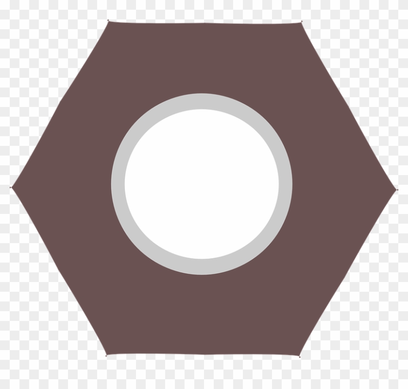 Nut Clipart Hexagonal - Circle #77894
