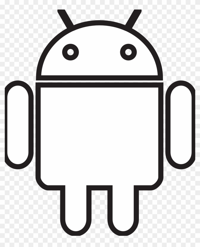 Android Clipart - Android Black And White #77997