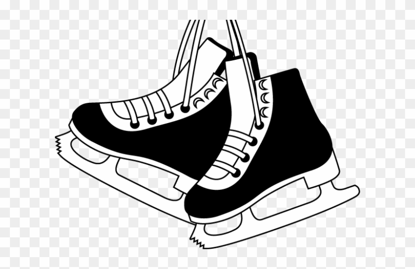 Figure Skates Drawing - Clip Art Hockey Skates #78000