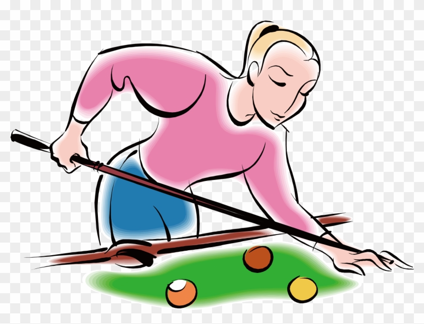 Euclidean Vector Billiards Table Tennis - Snooker Cartoon #78103