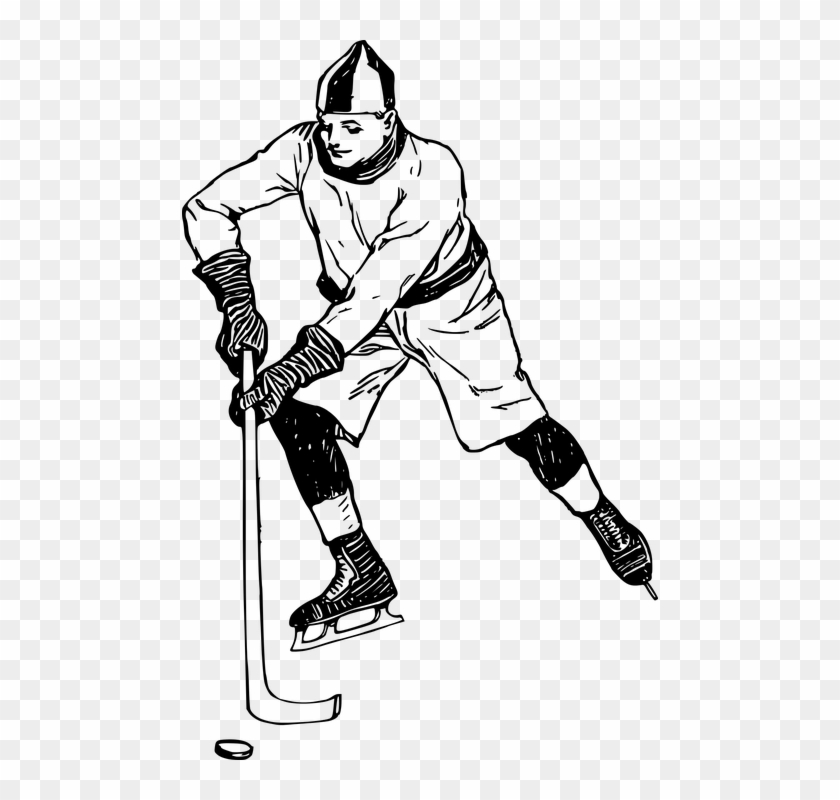 Boy, Casual, Hokey, Ice Hockey, Man - Hockey Clipart #78106