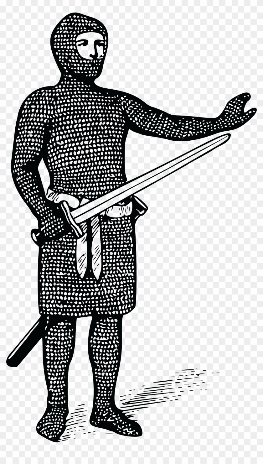 Free Clipart Of A Guard In Chain Maile - Mail Coat #78174