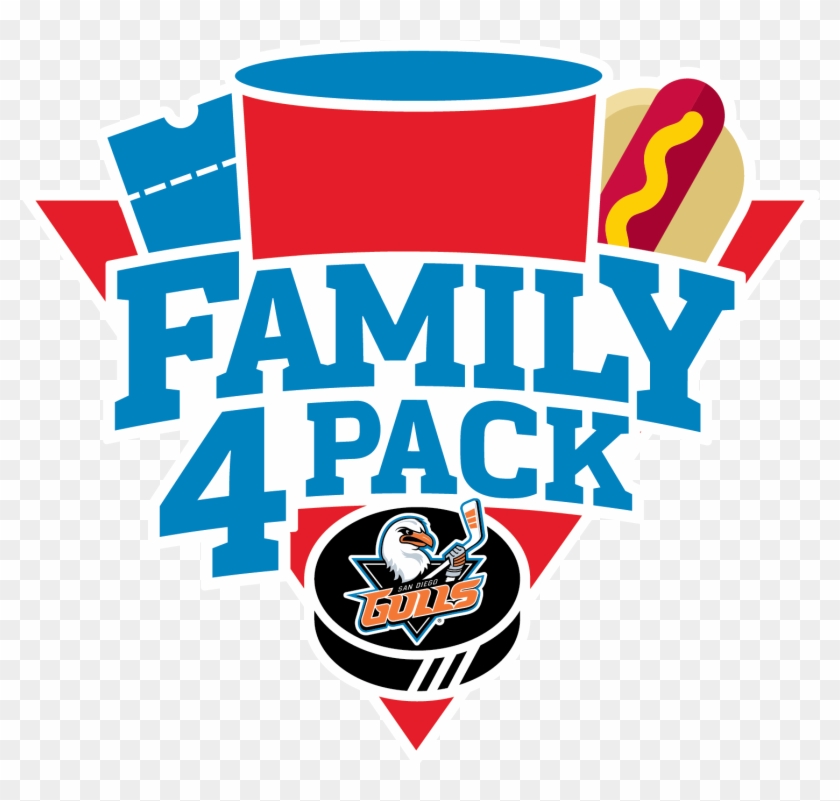 The San Diego Gulls Family Four Pack Is A Great Way - Family Pack Logo #78275