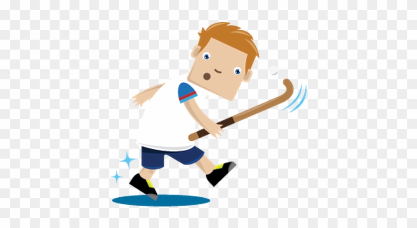 Sport Clipart Field Hockey - Cartoon Field Hockey #78299