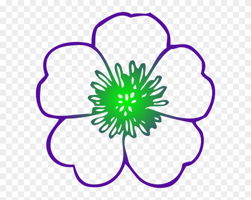 Purple Hibiscus Flower Clip Art - Flower Clip Art Free #78334