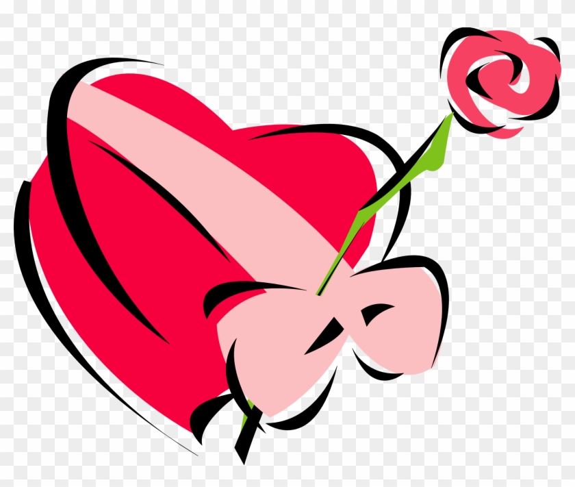 Rose Clipart Valentine's Day - Valentines Gift Clip Art #78653