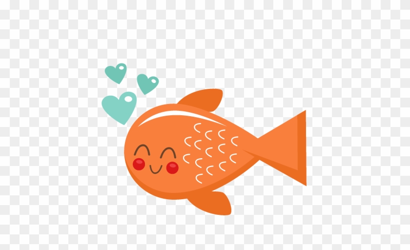 Cute Fish Valentine Fish Svg Scrapbook Cut File Cute - Valentine Fish Clip Art #78676