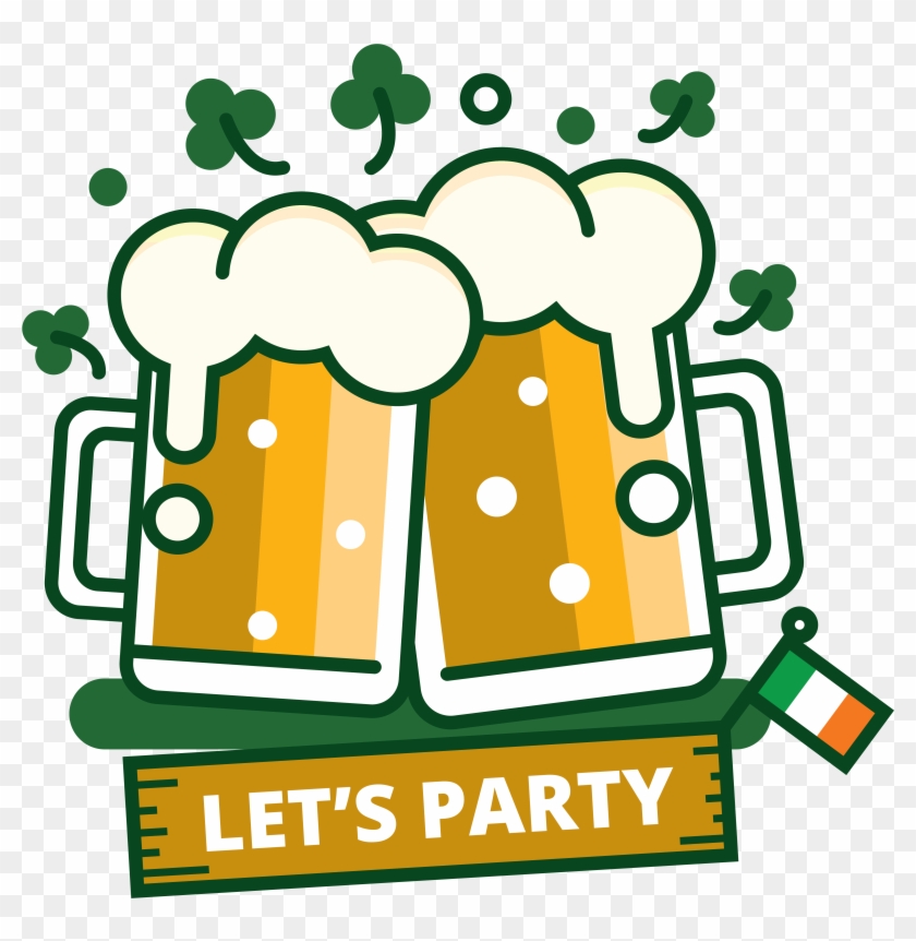 St Patrick's Day Beer Sticker - Saint Patrick's Day #78728