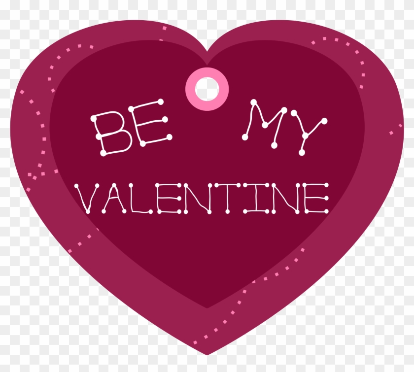 Free Vector Be My Valentine Heart Shaped Gift Tag Clip - My Valentine Heart #78746