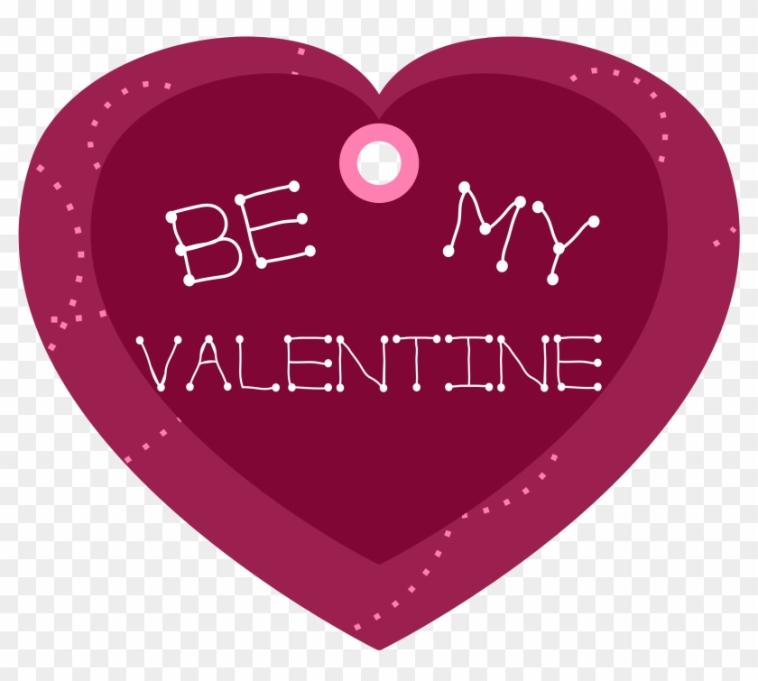 Free Vector Be My Valentine Heart Shaped Gift Tag Clip - My Valentine Heart #78746