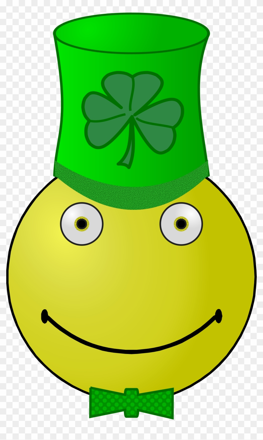 Free St - Cartoon Smiley With Palm Leaf #78764